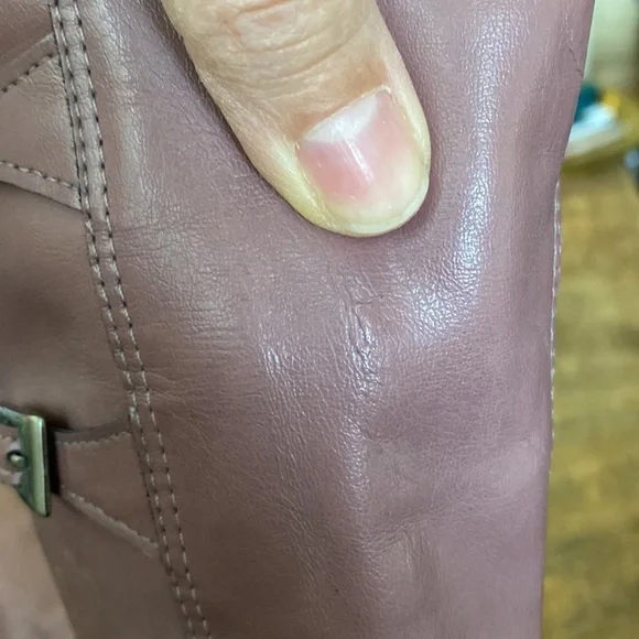 Franco Sarto Rosa Marmo Faux Leather Heeled Boots - Size 7 - Picture 12 of 16